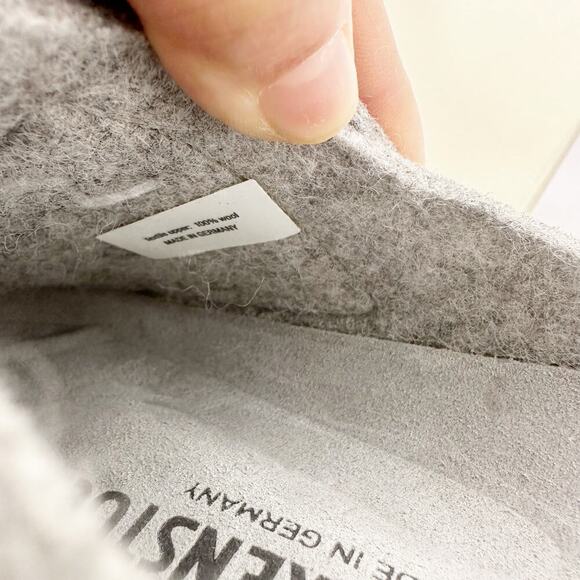 Birkenstock‎ x Fear of God Size 40 Loz Feliz 100% Wool Gray Felt - Picture 5 of 11